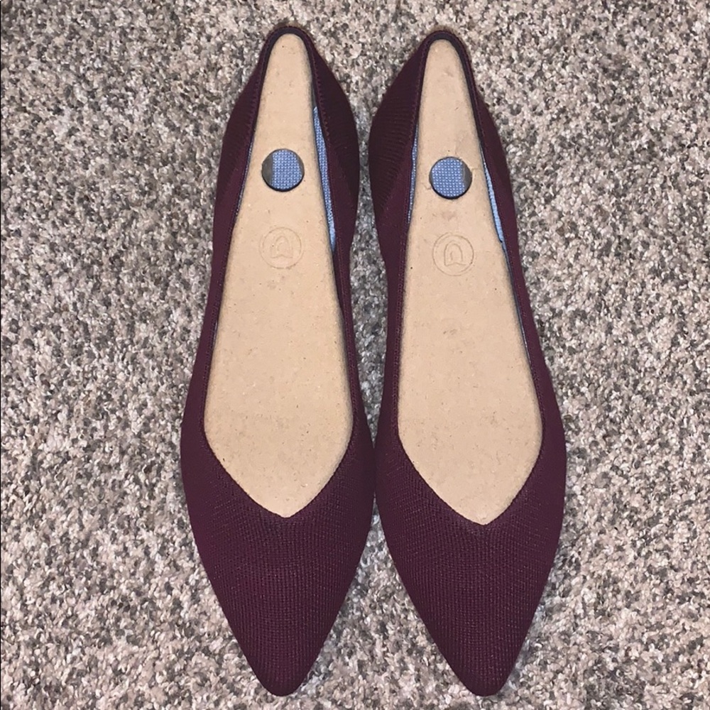 BNIB Rothy’s Aubergine Merino Points Size 8.5